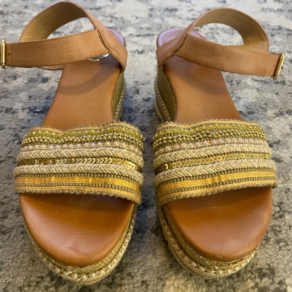 exé Size 37 Beaded Platform Sandal - Picture 3 of 6